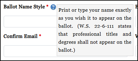 Ballot Name Style - More Information
