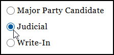 Select 'Judicial'